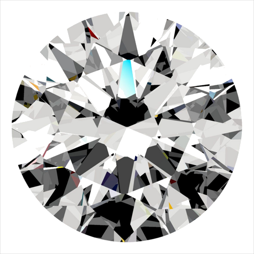 0.3 carat D-VS2 Excellent cut Natūralus Round Deimantas (1)
