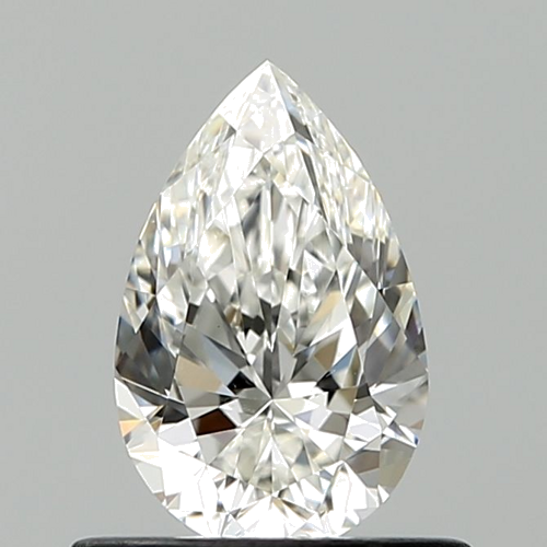 0.6 carat H-VS2 Natūralus Pear Deimantas (1)
