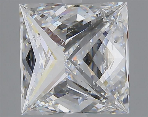 3.51 carat E-SI2 Natūralus Princess Deimantas (1)