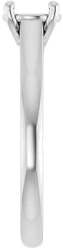 Sužadėtuvių Žiedas „Solitaire“ 14k white gold Round 7.4mm (4)