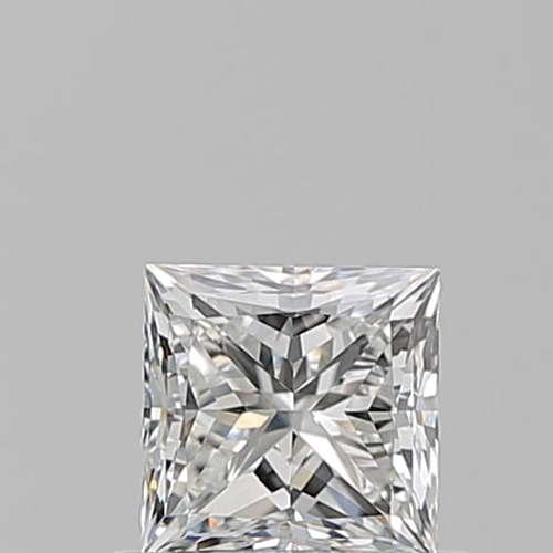 0.6 carat F-VVS2 Natūralus Princess Deimantas (1)