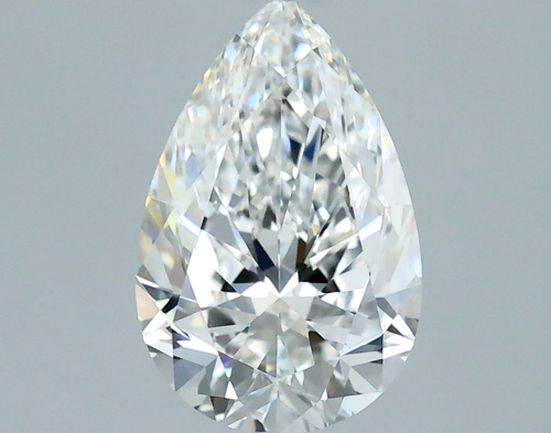 0.7 carat F-VVS2 Natūralus Pear Deimantas (1)