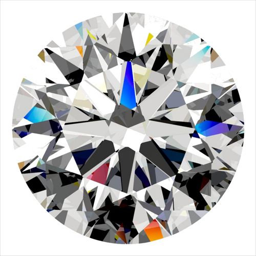 0.5 carat D-VS1 Excellent cut Natūralus Round Deimantas (1)