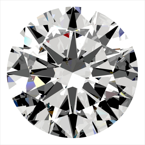 0.5 carat D-VS2 Very Good cut Natūralus Round Deimantas (1)