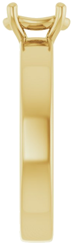 Sužadėtuvių Žiedas „Solitaire“ 585 Geltonojo Aukso Oval 7mm x 5mm (4)