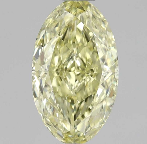 0.65 carat Fancy Yellow-VVS2 Natūralus Oval Deimantas (1)