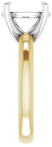 Sužadėtuvių Žiedas „Solitaire“ 585 Baltojo Ir Geltonojo Aukso Oval 11mm x 9mm (4)