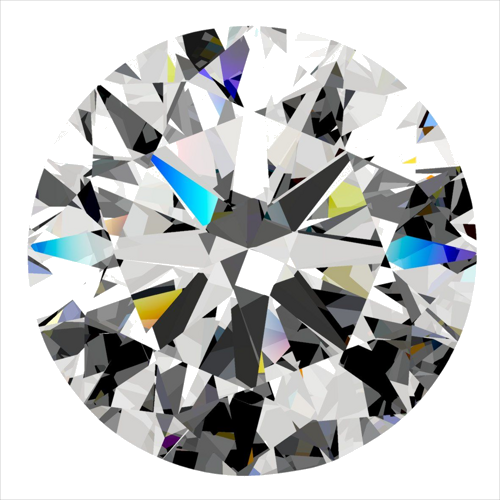 0.5 carat G-SI1 Very Good cut Natūralus Round Deimantas (1)