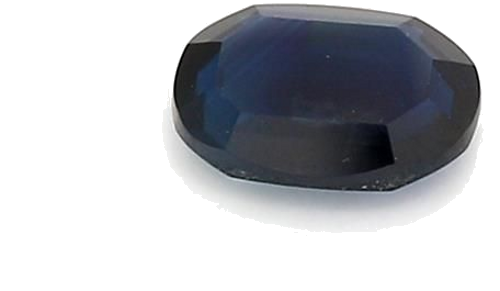 0.64 carat BLUE STEP cut Oval Safyras (1)