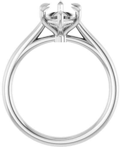 Sužadėtuvių Žiedas „Claw-Pong“ 14k white gold Marquise 13mm x 6.5mm (2)