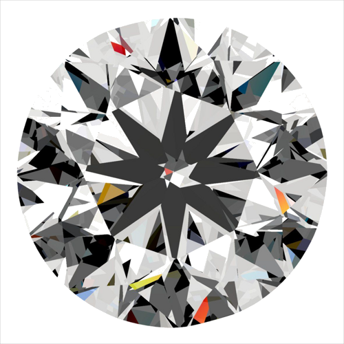 0.3 carat F-VS2 GD cut Natūralus Round Deimantas (1)