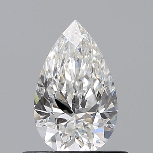 0.6 carat F-SI2 Natūralus Pear Deimantas (1)