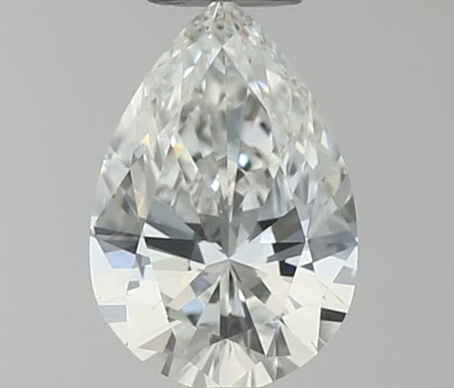 0.3 carat H-IF Natūralus Pear Deimantas (1)
