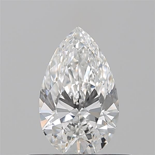 0.51 carat F-VVS1 Natūralus Pear Deimantas (1)