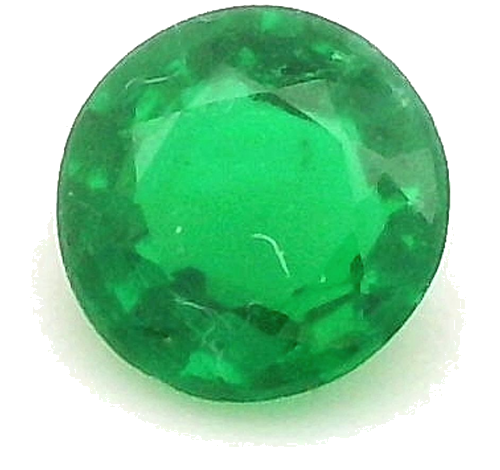 0.22 carat GREEN Round Smaragdas (1)