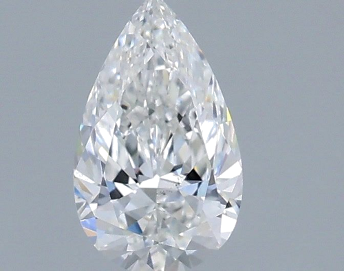 0.66 carat F-SI1 Natūralus Pear Deimantas (1)