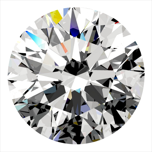 0.5 carat G-VVS2 Excellent cut Natūralus Round Deimantas (1)