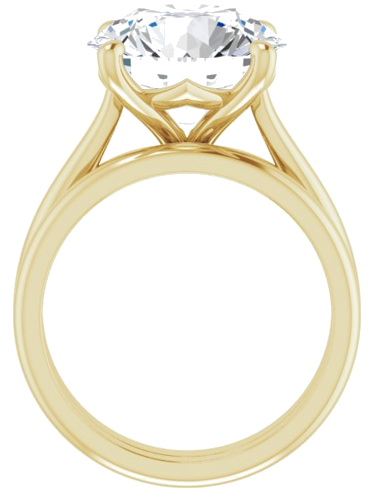 Sužadėtuvių Žiedas „Solitaire“ 18k yellow gold Round 12mm (7)