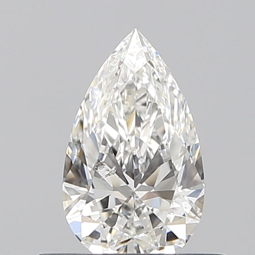 0.5 carat F-SI2 Natūralus Pear Deimantas (1)