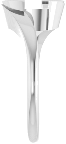 Sužadėtuvių Žiedas „Half-Bezel Solitaire“ 14k white gold Oval 9mm x 7mm (4)