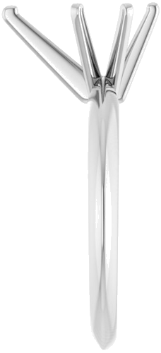 14K White 10.5x6.5 mm Pear Engagement Ring Mounting (4)