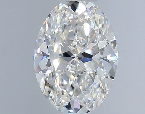 0.5 carat F-VVS2 Natūralus Oval Deimantas (1)