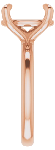 Sužadėtuvių Žiedas „Solitaire“ 14k rose gold Oval 12mm x 10mm (4)