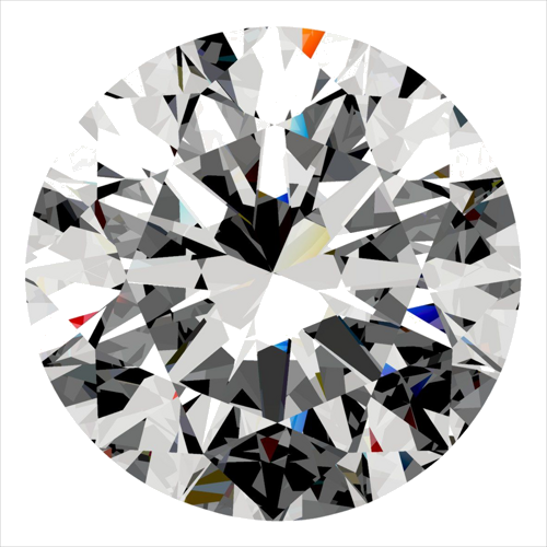 0.5 carat E-SI2 Excellent cut Natūralus Round Deimantas (1)