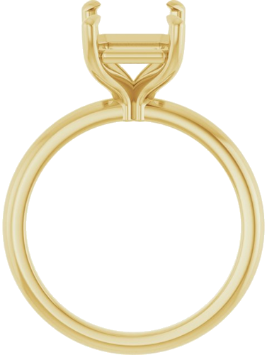 Sužadėtuvių Žiedas „Claw-Prong“ 18k yellow gold Emerald 10mm x 8mm (2)