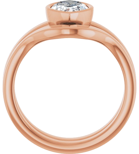 Sužadėtuvių Žiedas „Solitaire“ 417 Rožinis Aukso Marquise 12mm x 6mm (7)