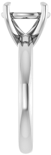 Sužadėtuvių Žiedas „Solitaire“ 585 Baltojo Aukso Oval 10mm x 8mm (4)