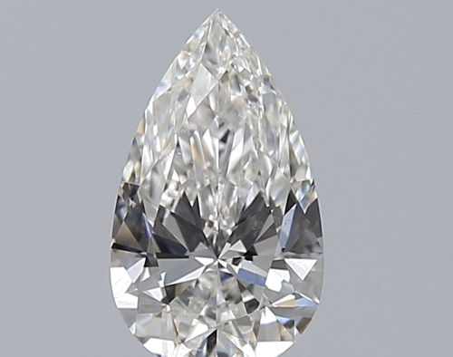 0.51 carat F-SI1 Natūralus Pear Deimantas (1)
