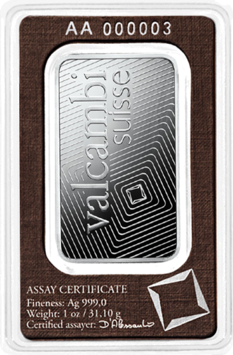 1 oz Silver bar Valcambi (2)