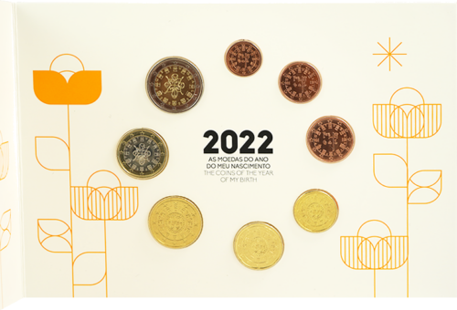 2022 Португалия BU Комплект евромонети Новородено (4)