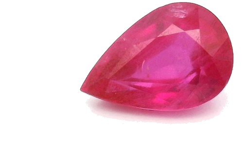 0.64 carat RED Pear Rubinas (1)