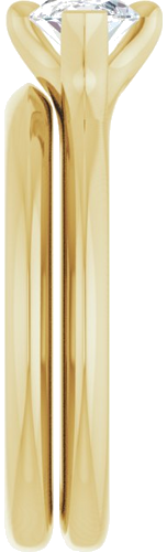 Sužadėtuvių Žiedas „Claw-Prong Solitaire“ 14k yellow gold Marquise 10mm x 5mm (9)