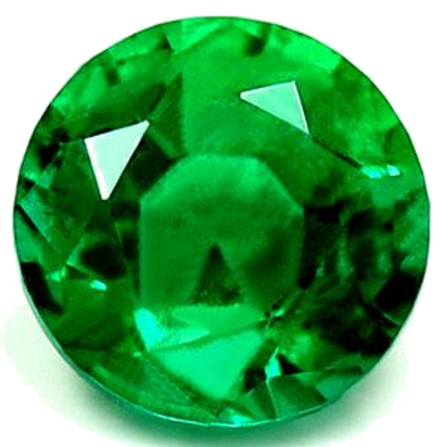 0.56 carat GREEN Round Smaragdas (1)