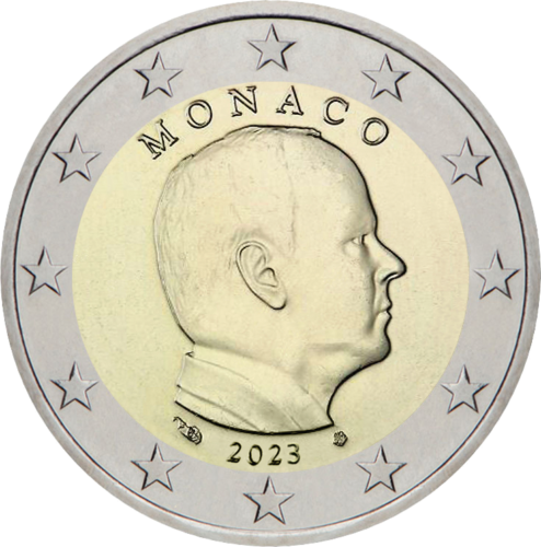 2023 Monaco Albert II National 2 euro coin (1)