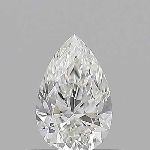 0.56 carat F-VVS1 Natūralus Pear Deimantas (1)