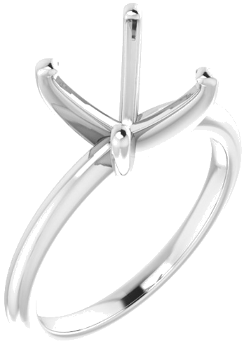 Sužadėtuvių Žiedas „Solitaire“ 585 Baltojo Aukso Round 9.4mm (1)