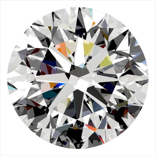 0.4 carat E-VVS2 Very Good cut Natūralus Round Deimantas (1)