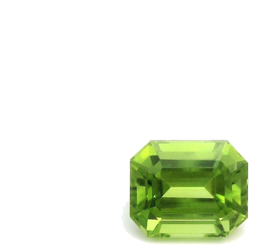 4.49 carat GREEN STEP cut Octagonal Peridot (1)