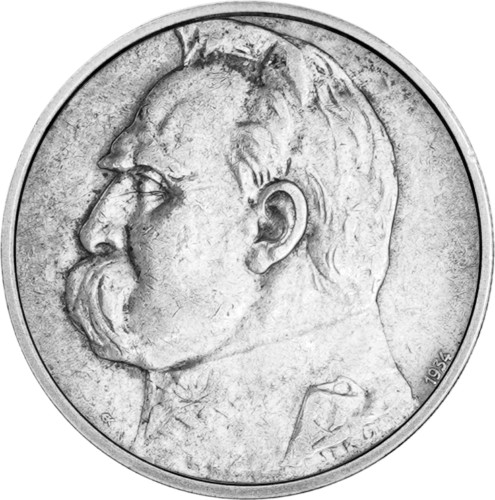 5 zlotych Jozef Pilsudzki (1934) Poland silver coin (1)
