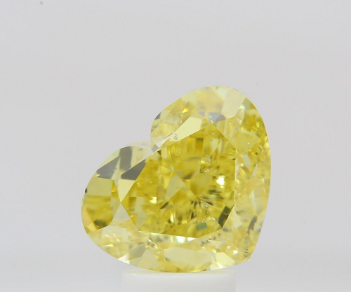 5.01 carat Fancy Intense Yellow-SI2 Natūralus Heart Deimantas (1)