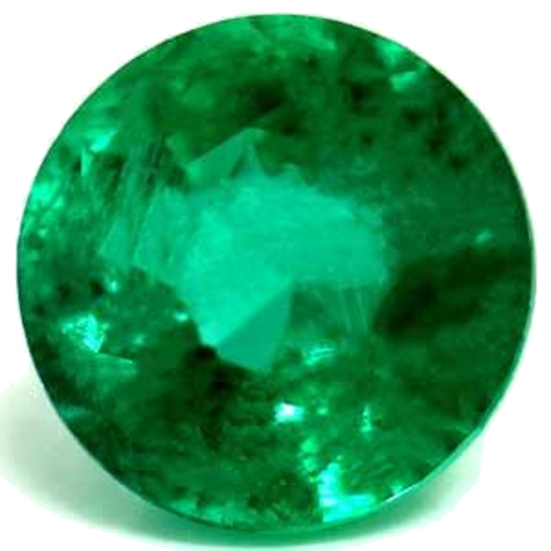 0.65 carat GREEN Round Smaragdas (1)