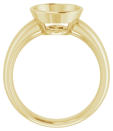 Sužadėtuvių Žiedas „Bezel-Set Solitaire“ 14k yellow gold Oval 11mm x 9mm (2)