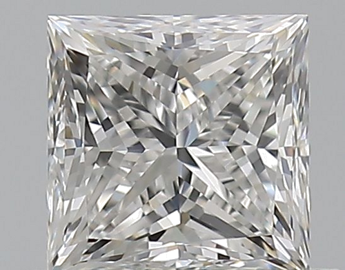 0.7 carat F-VVS2 Natūralus Princess Deimantas (1)