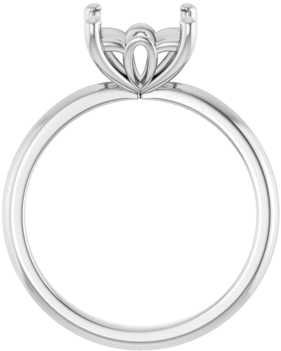 Sužadėtuvių Žiedas „Solitaire“ 585 Baltojo Aukso Square 7mm (2)