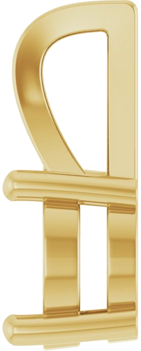 Pakabukas „Solitaire“ 14k yellow gold Round 7.4mm (3)