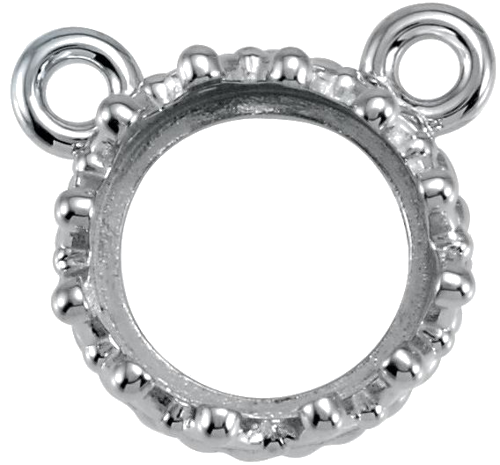 Pakabukas „Cabochon Crown“ 925 Sidabro Round 10mm (2)